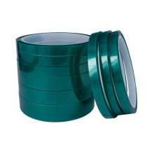 Heat resistant green rubber adhesive PET polyester silicone tape